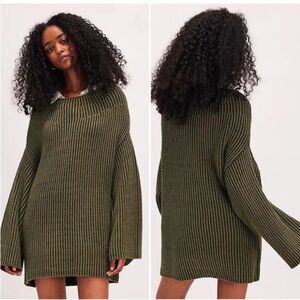 New! Free People Charlotte Tunic Sweater